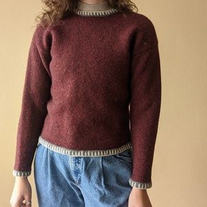 maroon Eastern Mountain Sports sweater